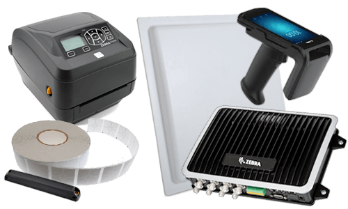 Sprzęt RFID - drukarka, czytnik, kolektor danych, tagi RFID