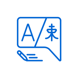 Multilingual version tile